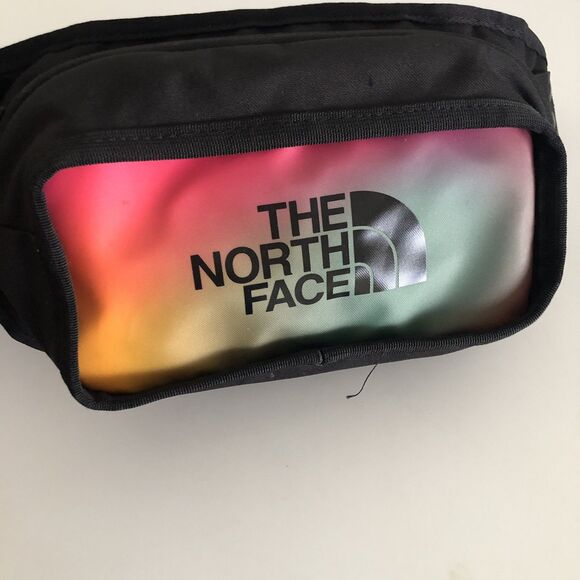 The North Face Waist Pack Fanny Pack Belt Bag – Black with Multicolor Front Pane - Picture 9 of 10